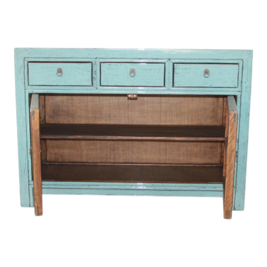 Commode 2P 3T - 120 cm Bleu Clair