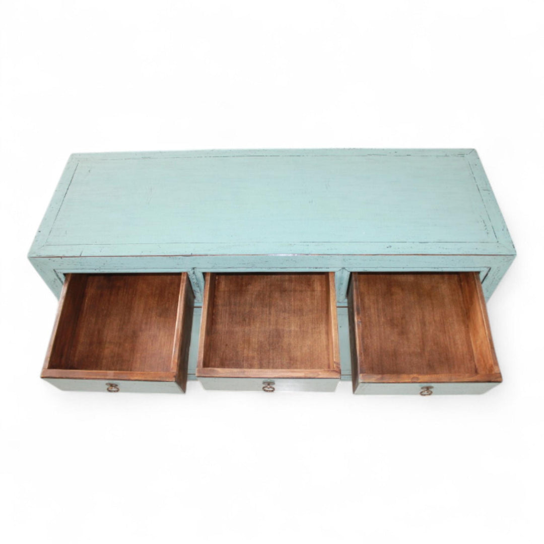 Commode 2P 3T - 120 cm Bleu Clair