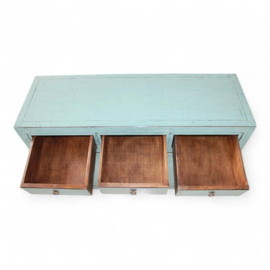 Commode 2P 3T - 120 cm Bleu Clair