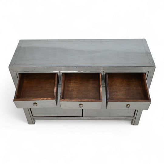 Commode 2P 3T - 120 cm GRIS FONCE