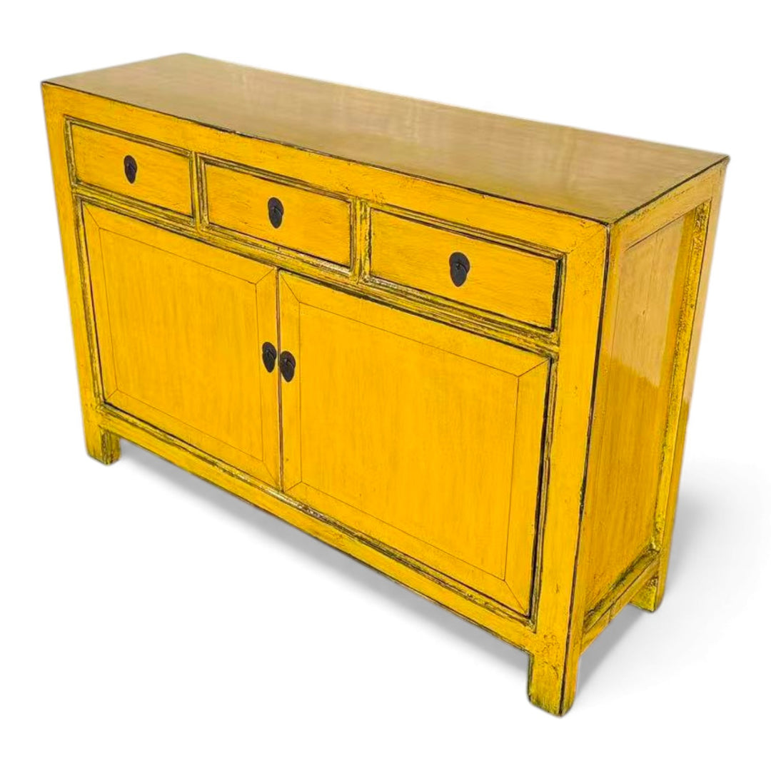 Commode 2P 3T - 128 - 130 cm JAUNE