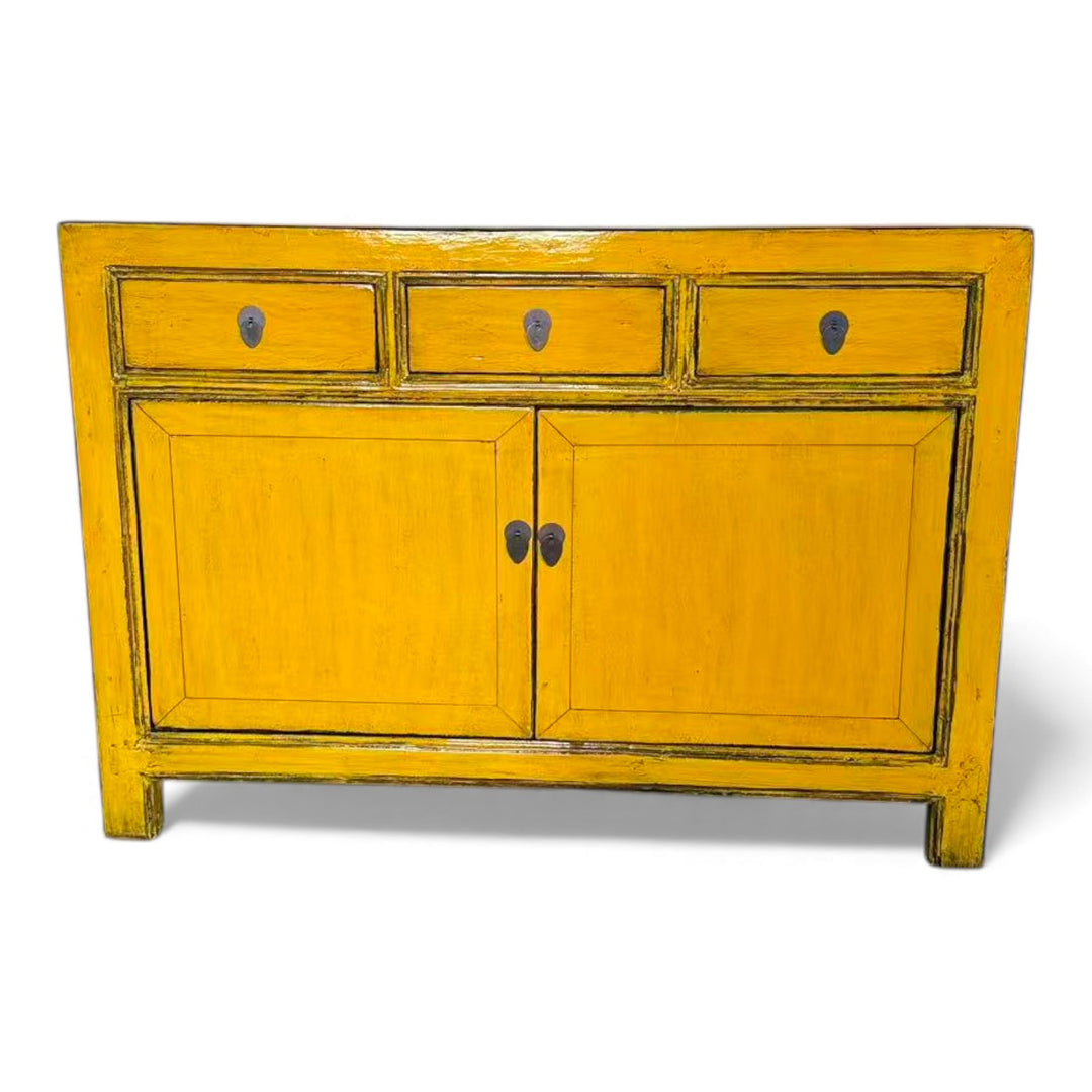 Commode 2P 3T - 128 cm JAUNE