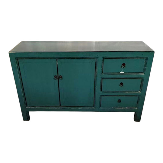Commode 2P 3T Droite - 144 cm BLEU VERT