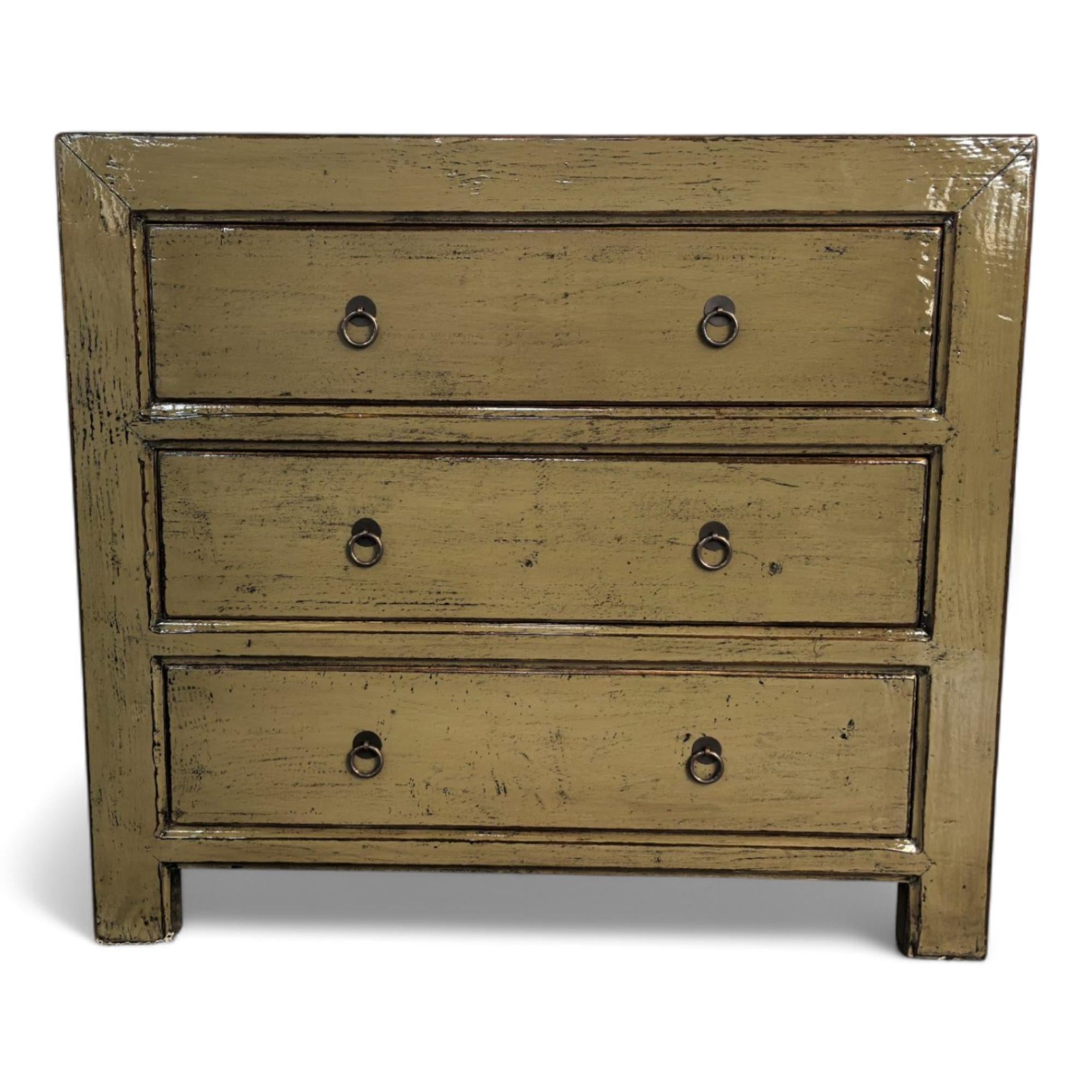 Commode 3T 90x45x80 cm Gris