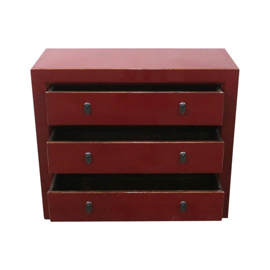 Commode 3T rouge 