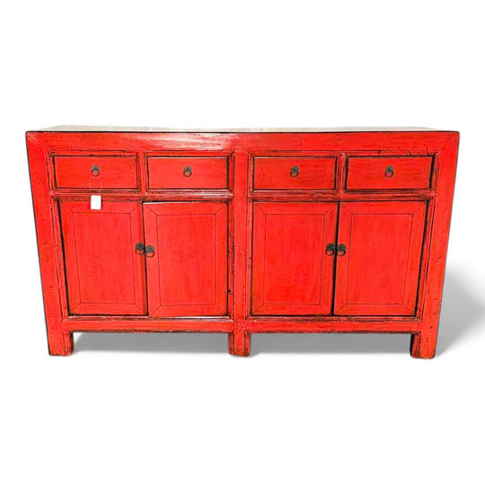 Commode 4P 3T - 155 cm ROUGE ORANGE
