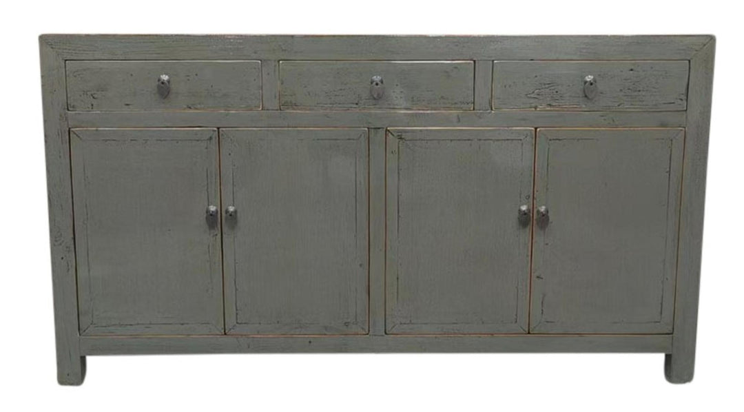 Commode 4P 3T gris foncé Grid Foncé