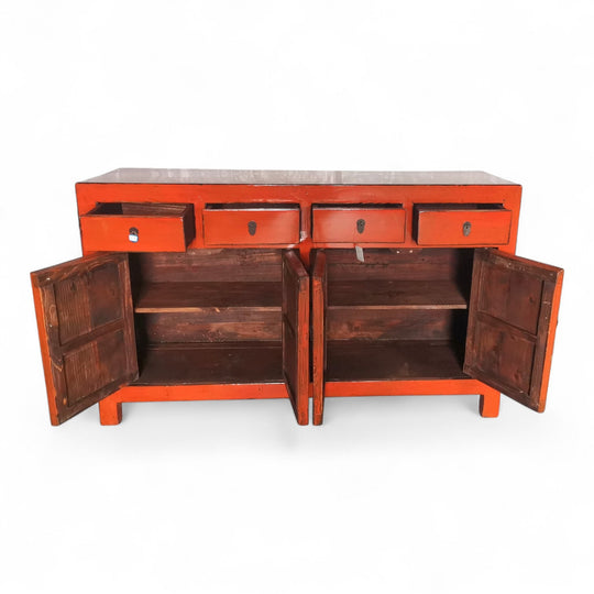 Commode 4P 3T - L151 cm ROUGE