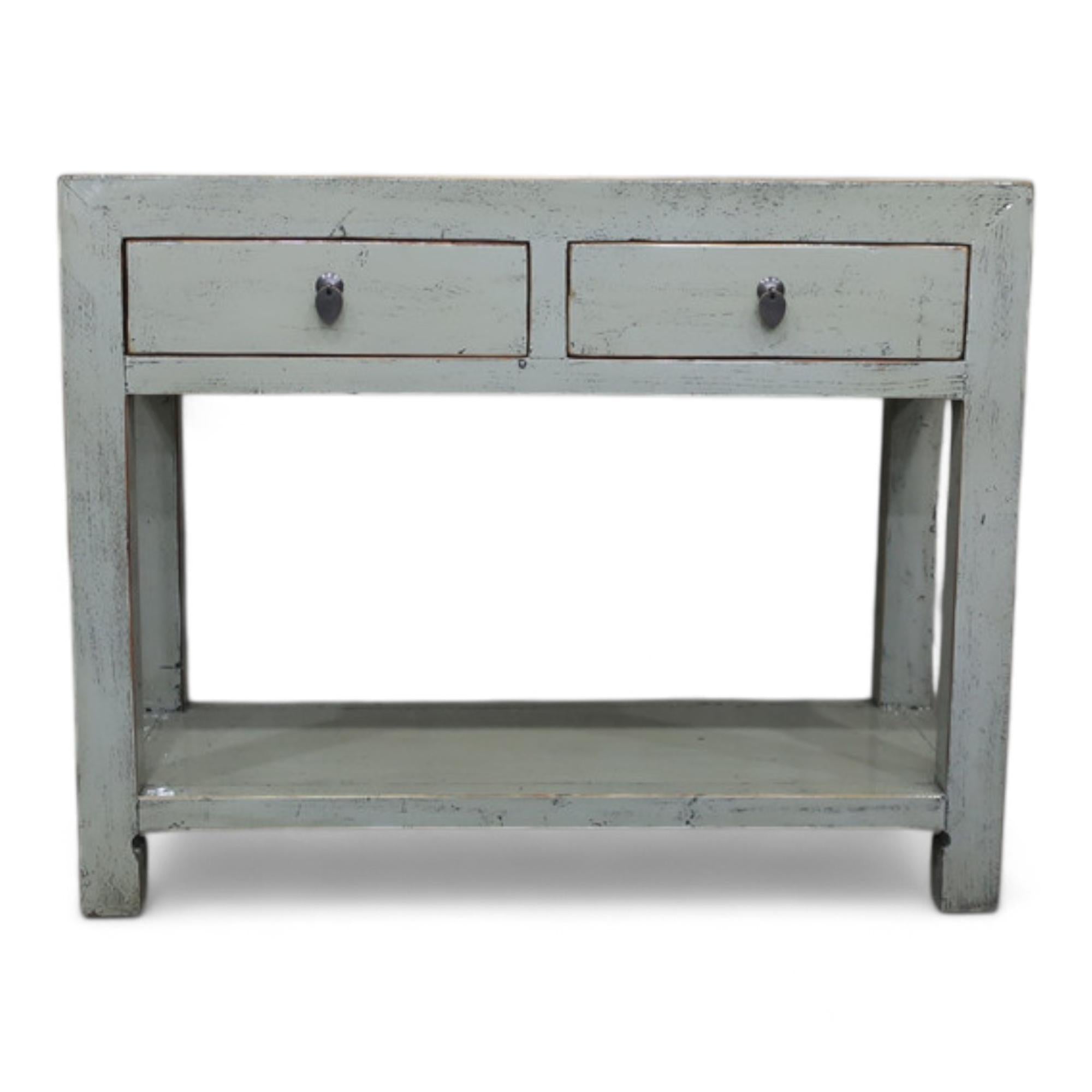 Console 2T avec étagère GRIS