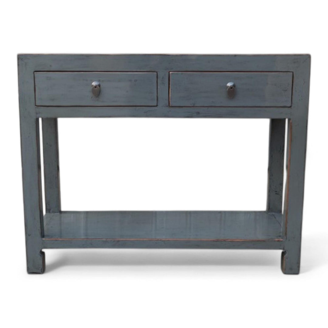 Console 2T avec étagère GRIS FONCE