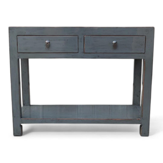 Console 2T avec étagère GRIS FONCE