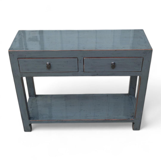 Console 2T avec étagère GRIS FONCE