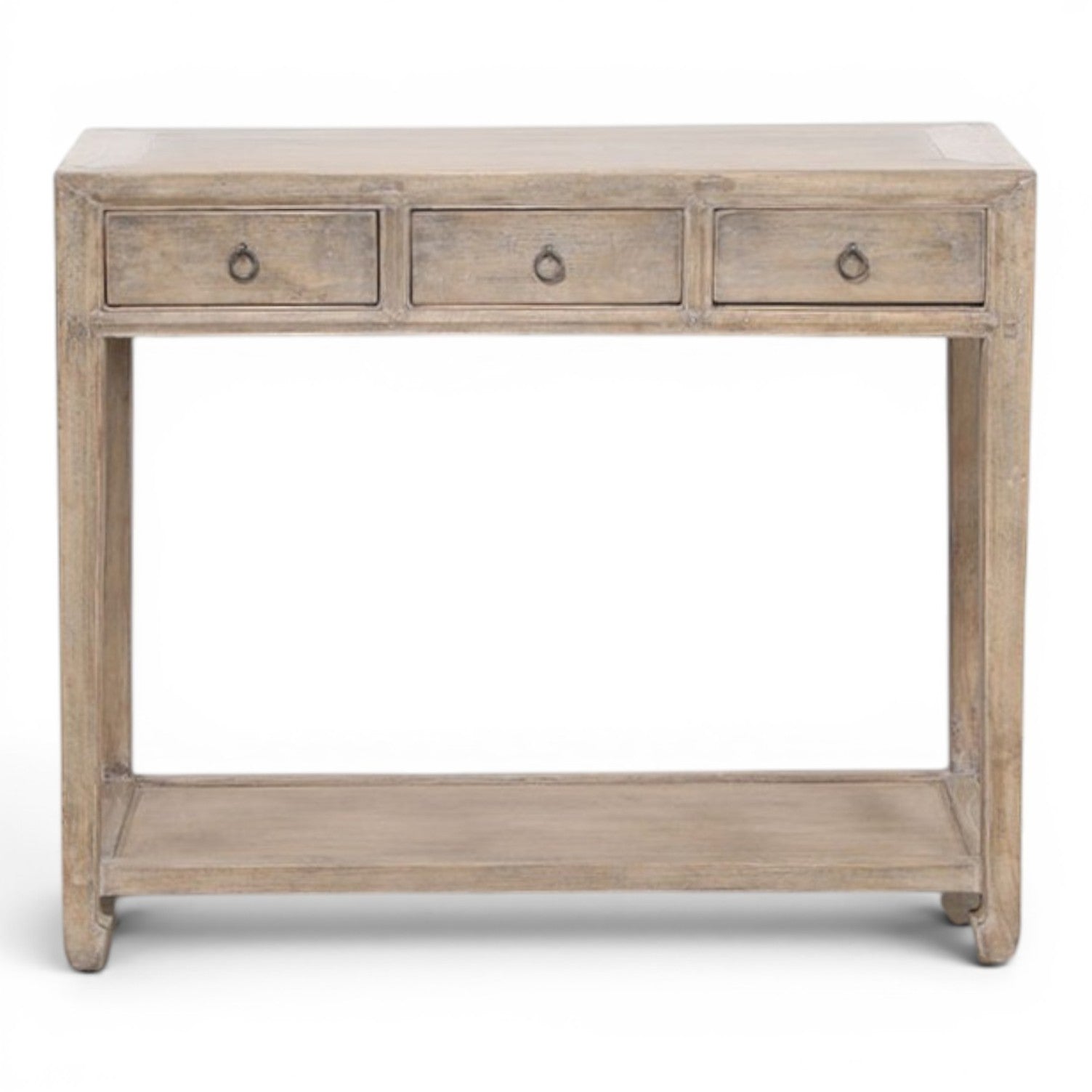 Console 3T avec étagère - 102 cm OLD PATINA