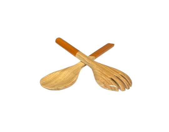 Couvert en BAMBOU COULEUR CARAMEL