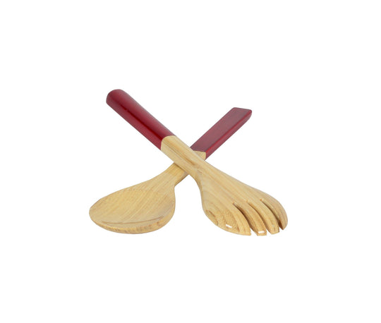 Couvert en BAMBOU COULEUR ROUGE