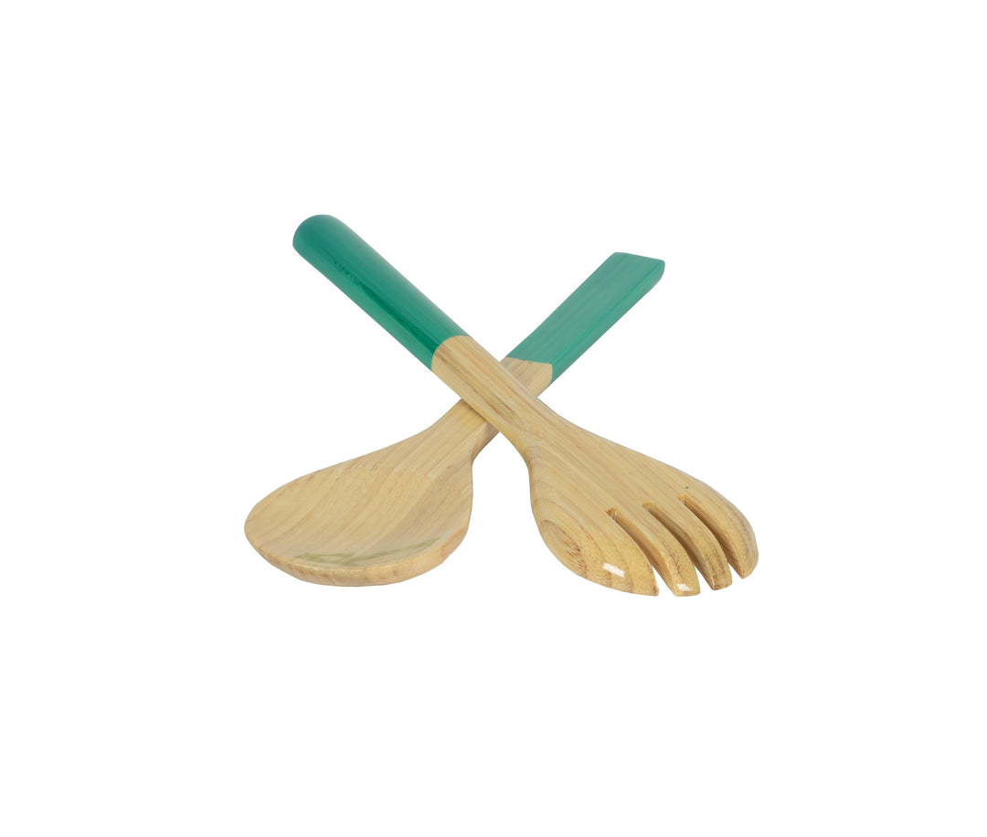 Couvert en BAMBOU COULEUR TURQUOISE
