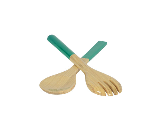 Couvert en BAMBOU COULEUR TURQUOISE
