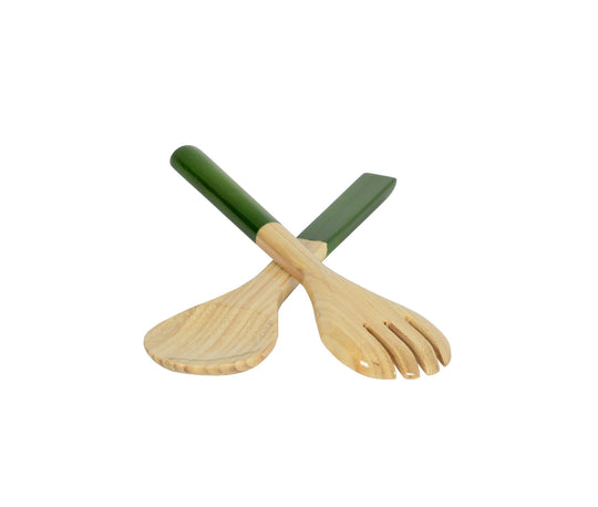 Couvert en BAMBOU COULEUR VERT CITRON
