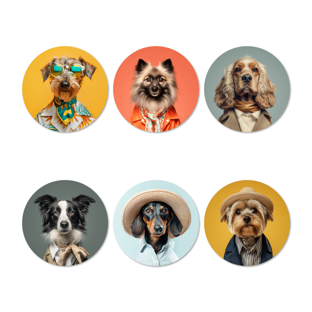 Dessous de verre CHIEN FUNNY DOGS V