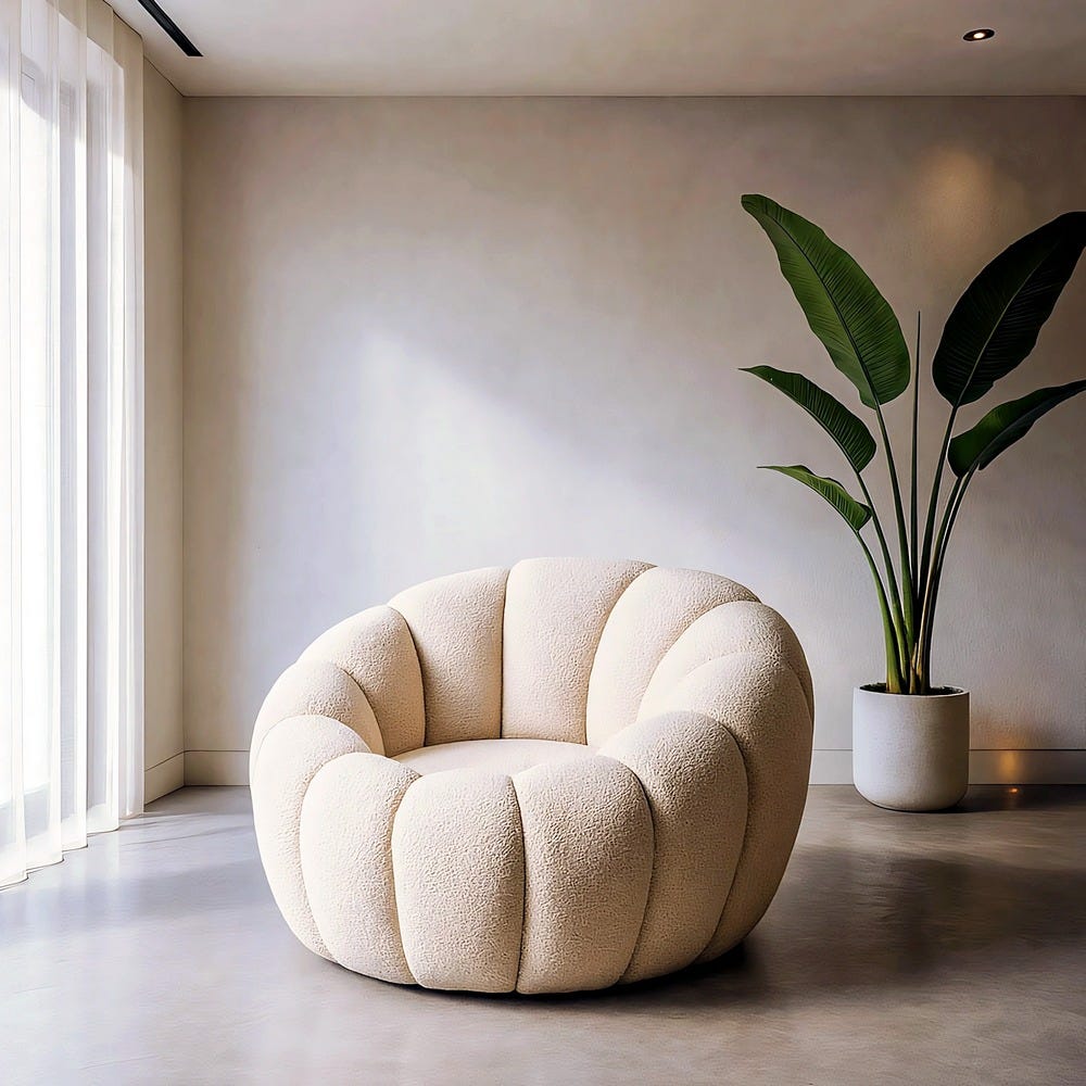 Fauteuil BULLE BEIGE