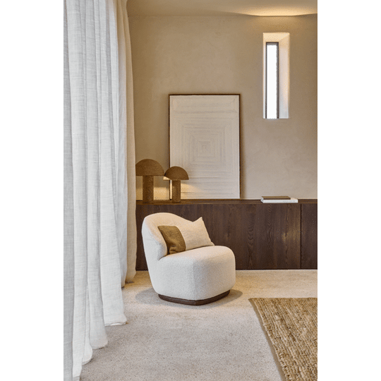 Fauteuil MILO BLANC CASSE