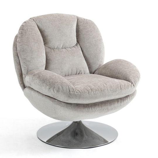 Fauteuil pivotant Topi Taupe