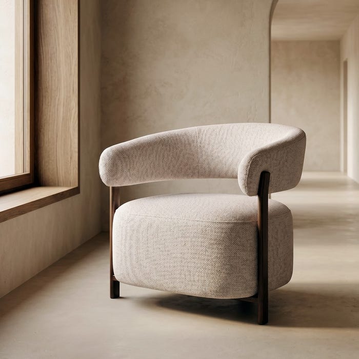 Fauteuil ROND CREME