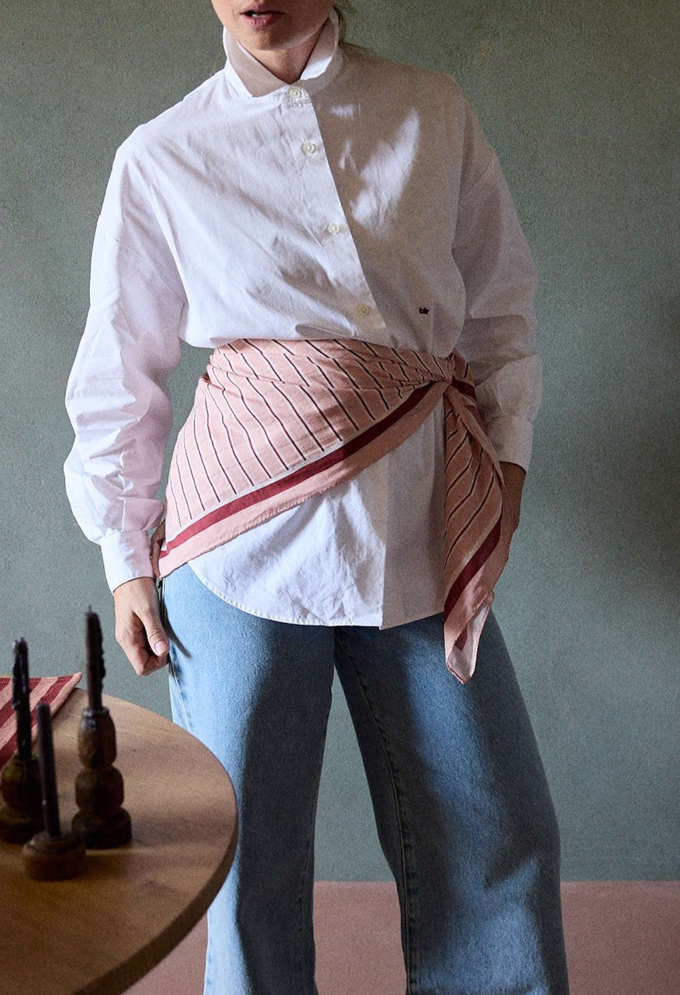 Foulard RAYURES RAYURE VERMILLON