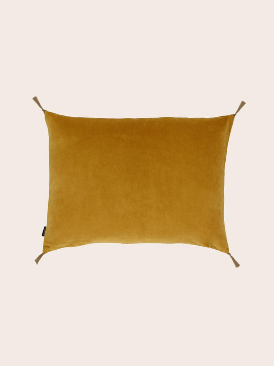 Housse de coussin en Velours Safran