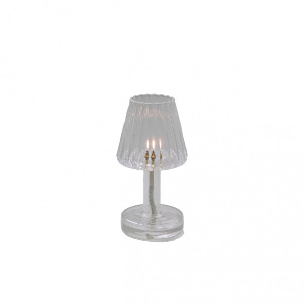 Lampe à huile DINING STRIEE TRANSPARENT
