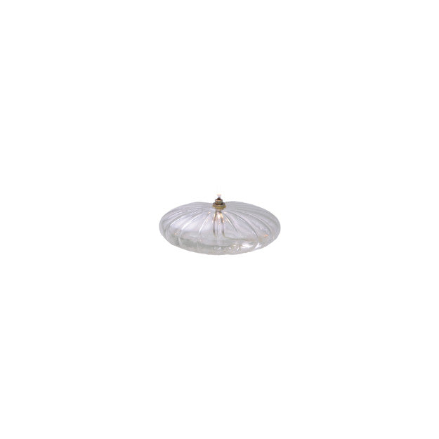 Lampe à Huile Ellipse Striée TRANSPARENT