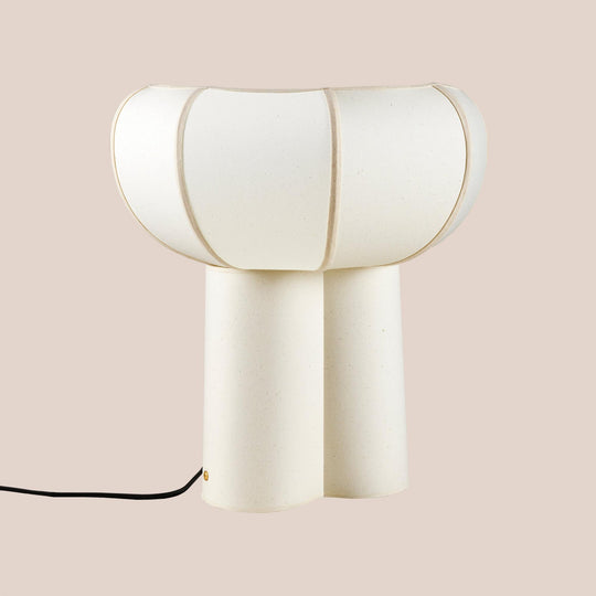 Lampe à poser Couqueto Blanc moucheté