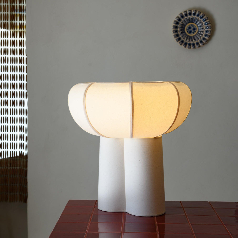 Lampe à poser Couqueto Blanc moucheté