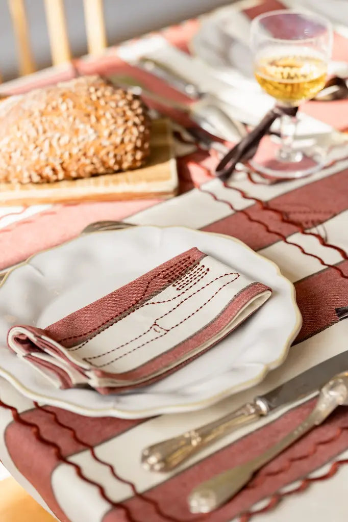 Lot de 2 Serviettes AUGUSTE RUST