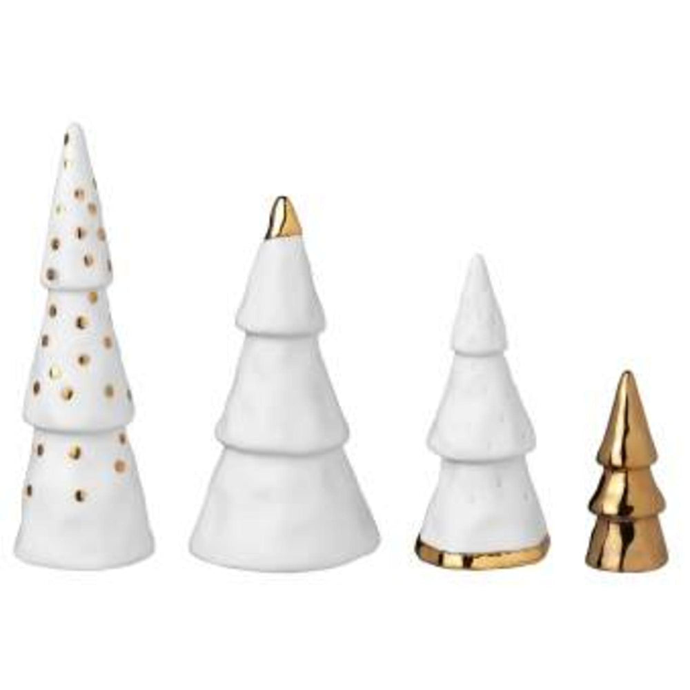 Lot de 4 Arbres Forêt de noël 