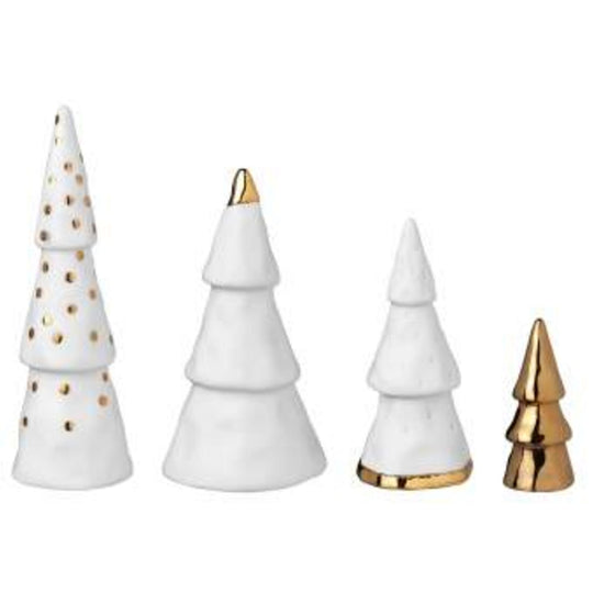 Lot de 4 Arbres Forêt de noël 