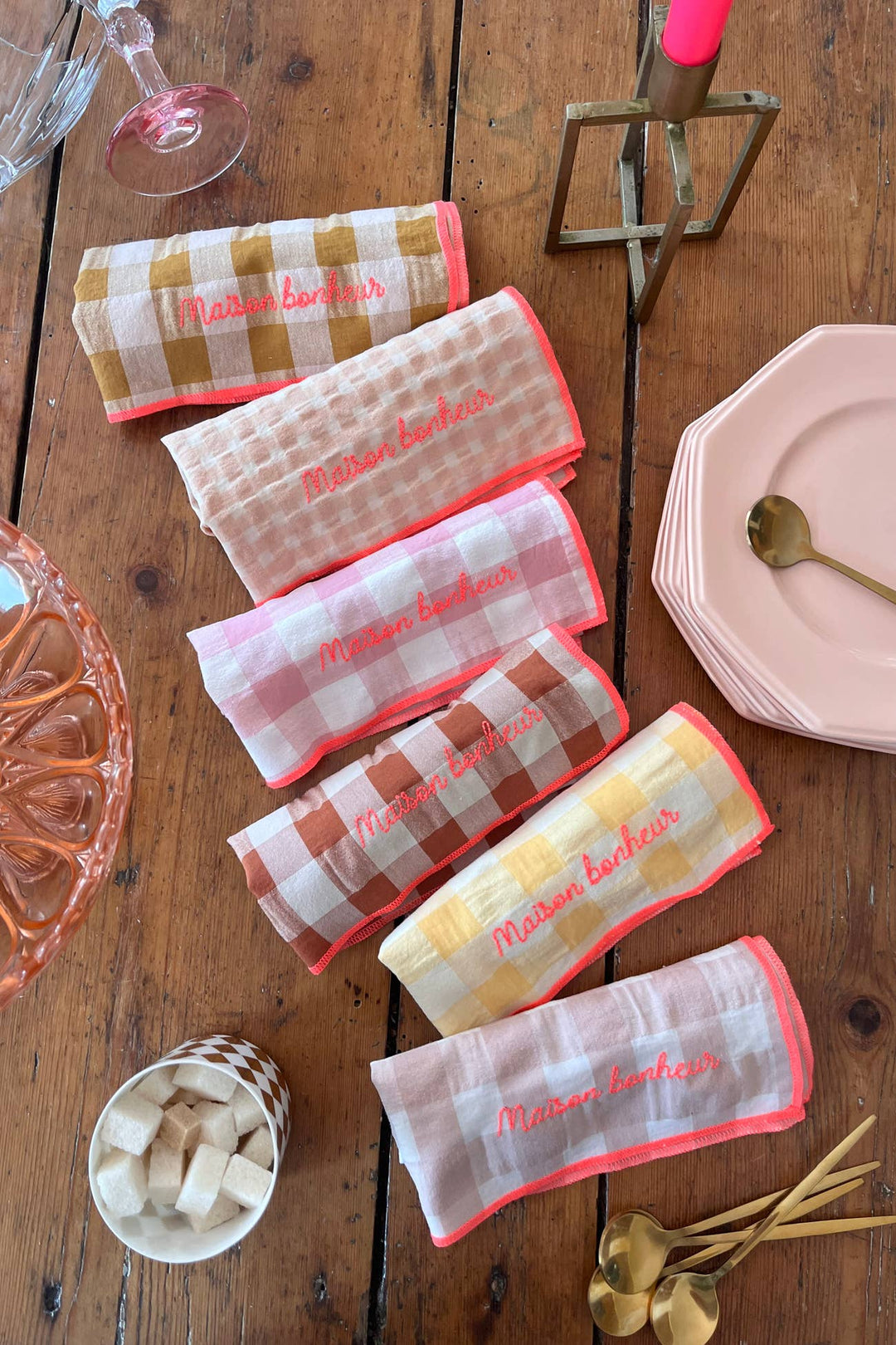 Lot de 6 serviettes MAISON BONHEUR MAISON BONHEUR