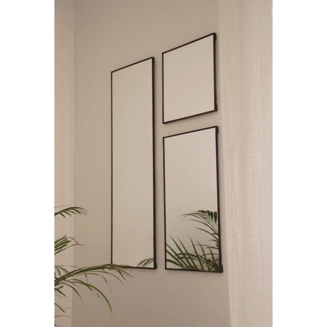 Miroir en acier brut NARCISSE 
