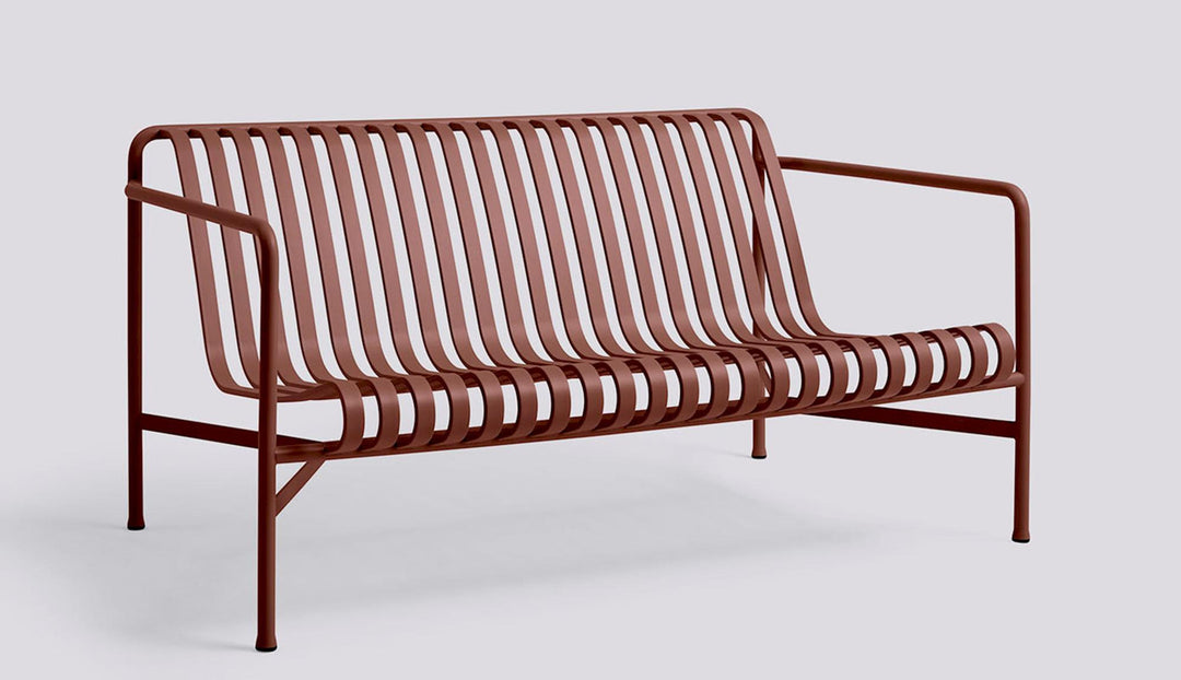 Palissade Lounge Sofa - Banc à accoudoirs Iron red