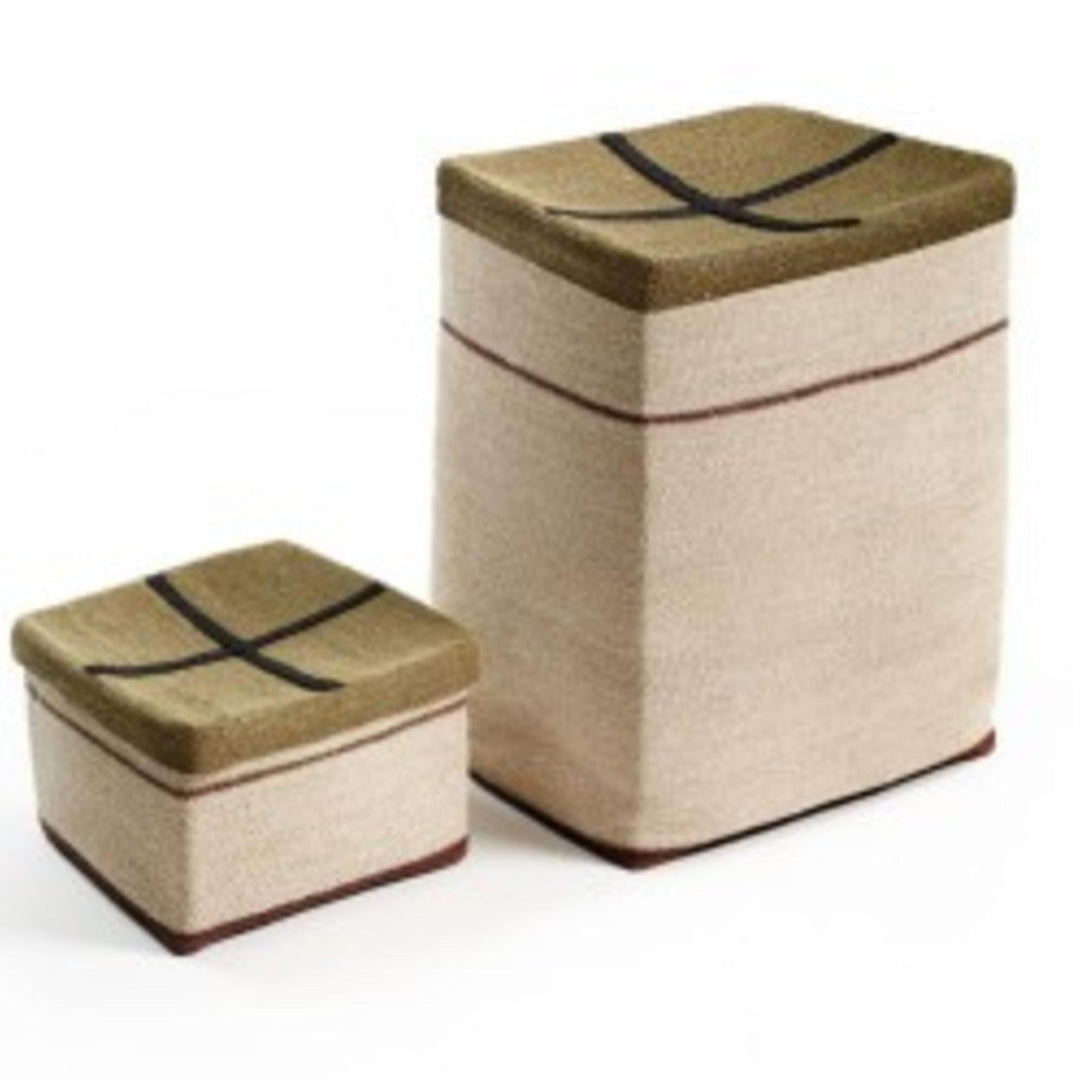 Panier CROUZA Naturel - Kaki