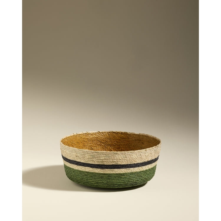 Panier GLOBE EUCALYPTUS / OCRE