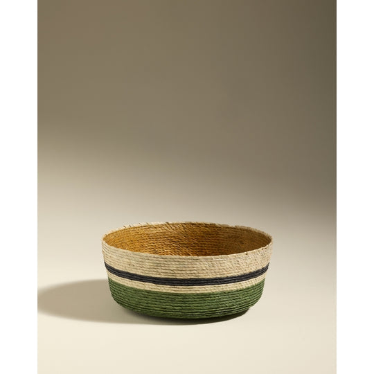 Panier GLOBE EUCALYPTUS / OCRE