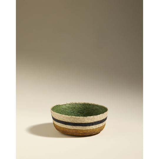 Panier GLOBE EUCALYPTUS / OCRE