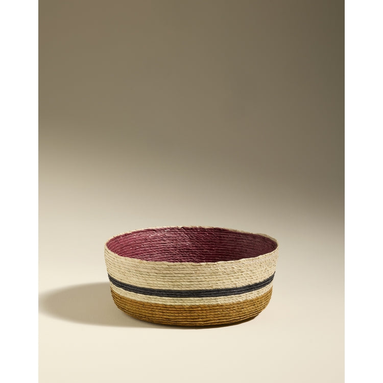 Panier GLOBE OCRE / CARMIN