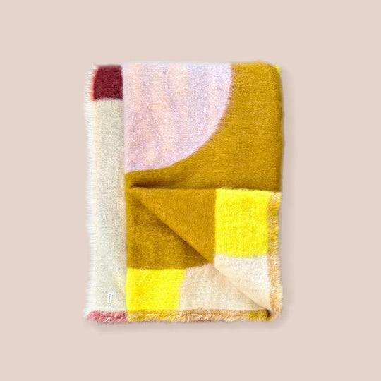 Plaid Mohair Cacho-Fio 