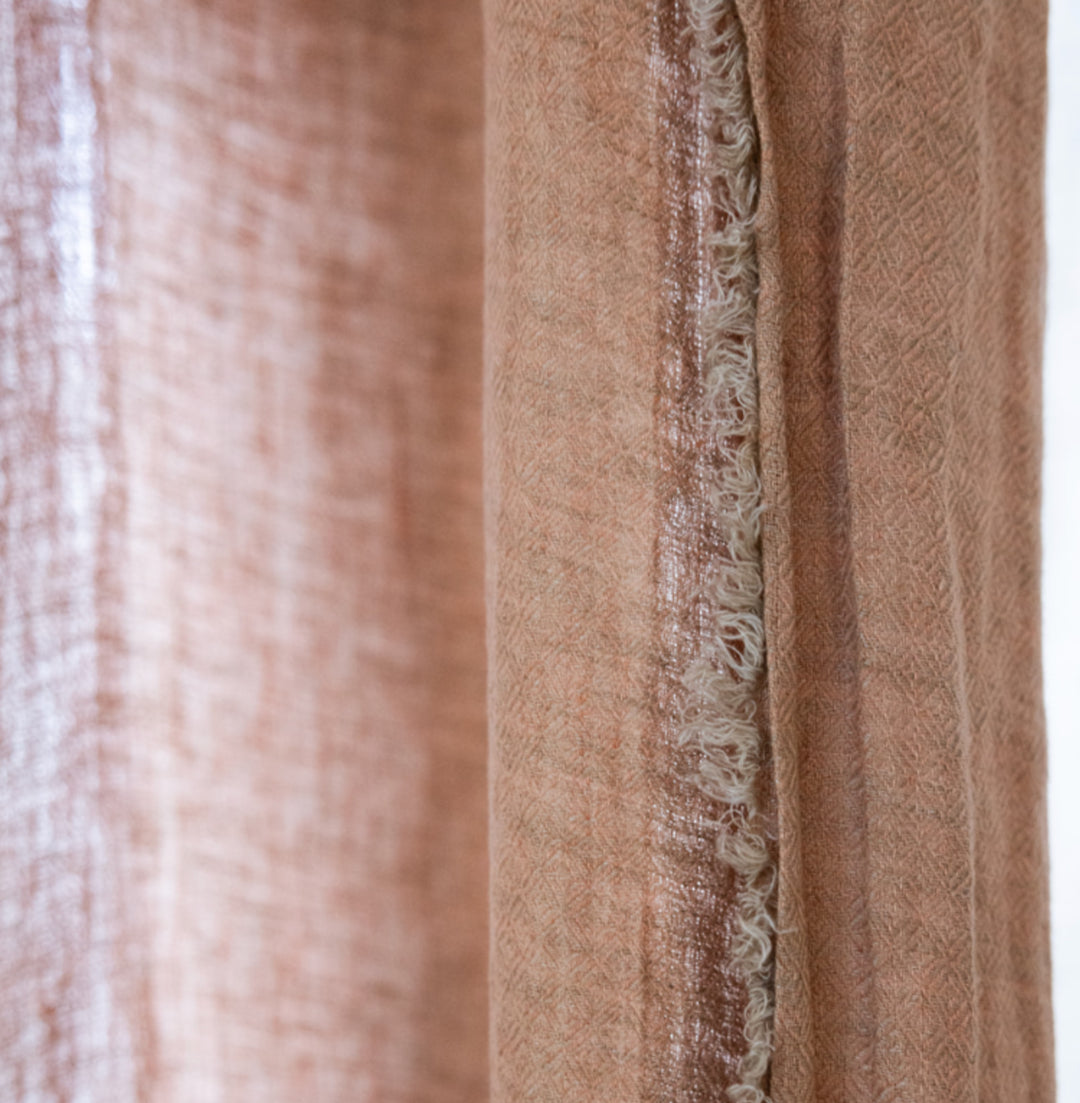 Plaid / Rideau en Lin Chevron - OVIO Home