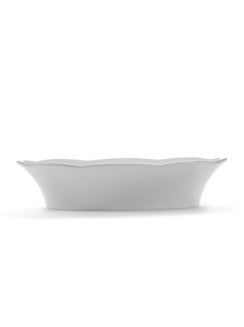 Plat de service OVALE SILHOUETTE BLANC