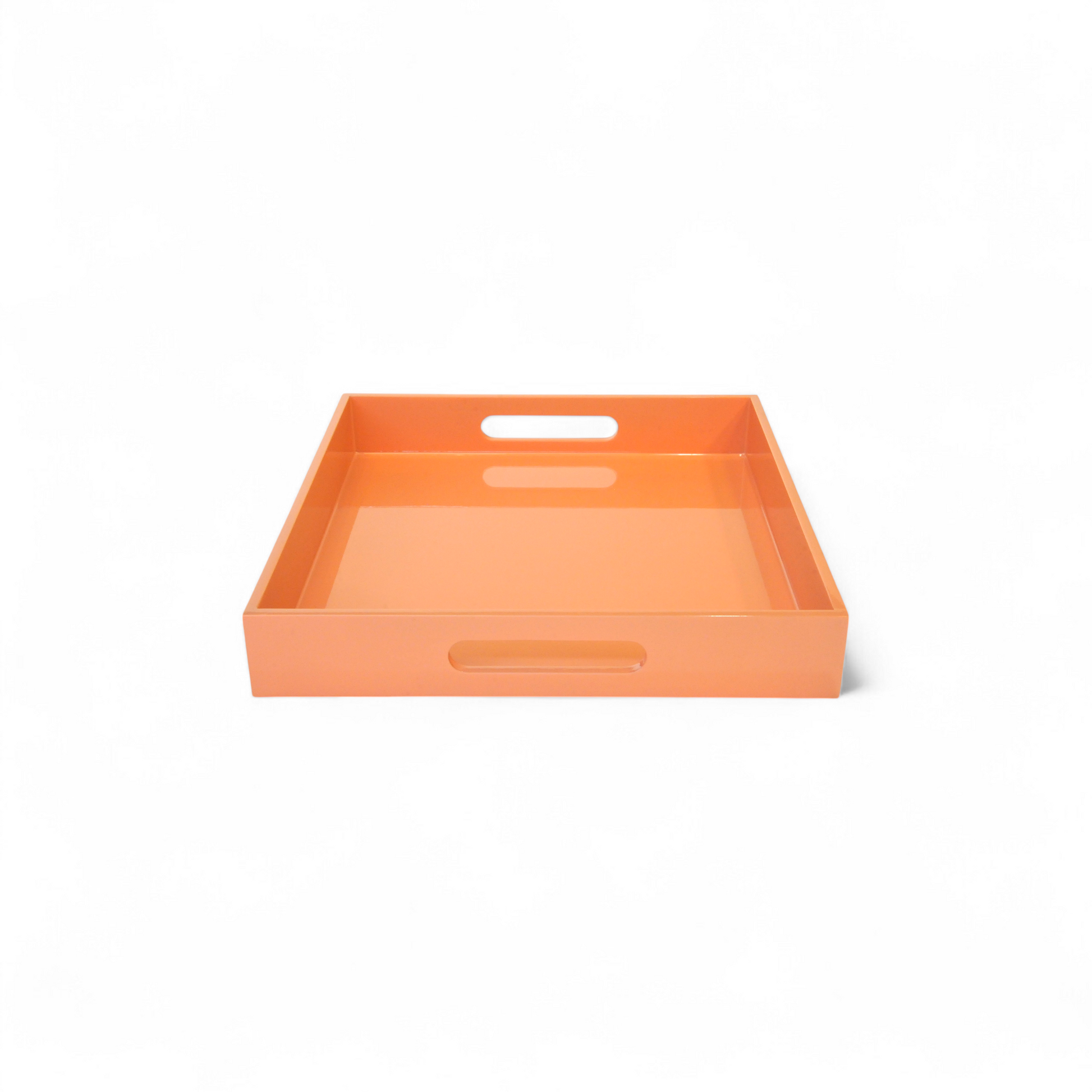 Plateau CARRE LAQUE ABRICOT