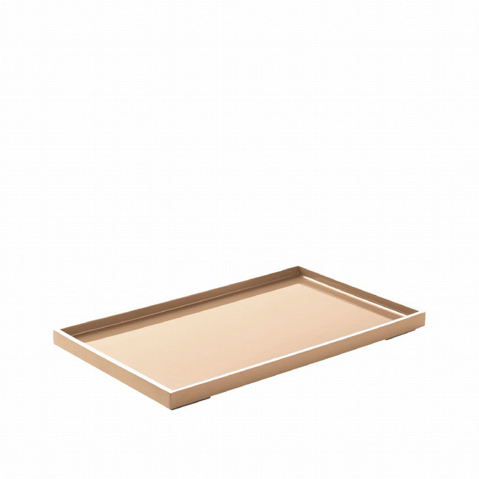 Plateau laqué SIGNATURE PASTEL BLANC