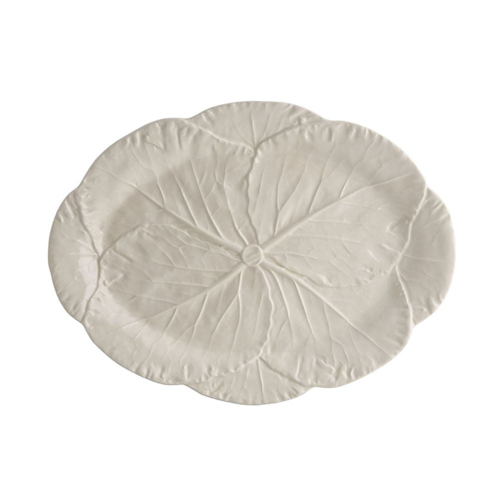 Plateau ovale CABBAGE CREME